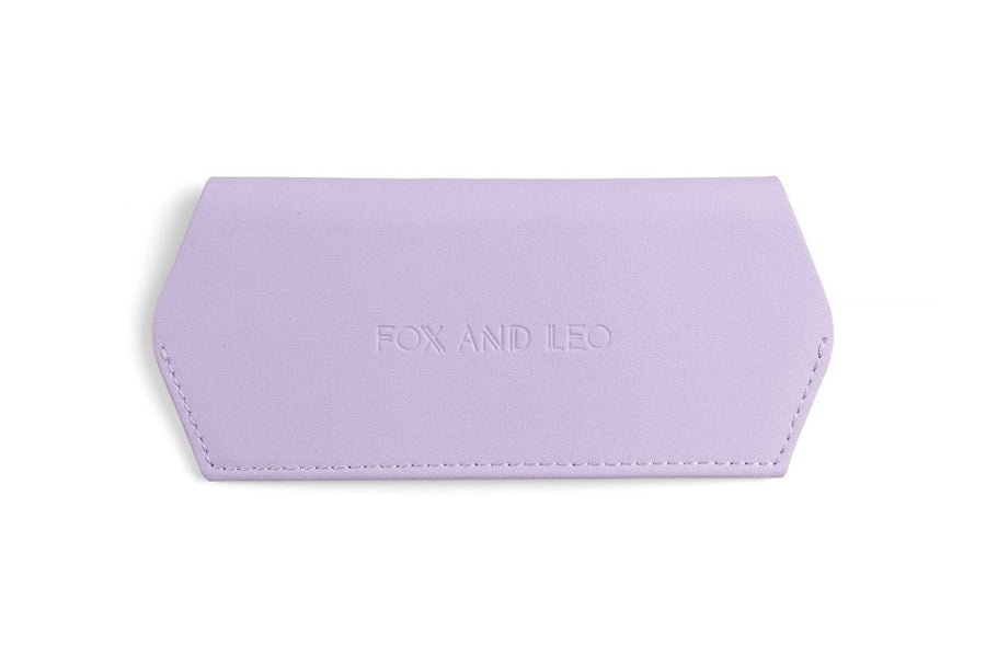 Fox and Leo Glasses Case | Lilac