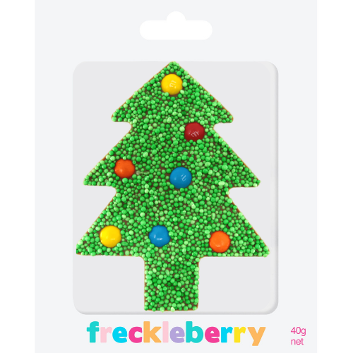 Freckleberry Chocolate Factory | Christmas Green Freckle M & M Tree