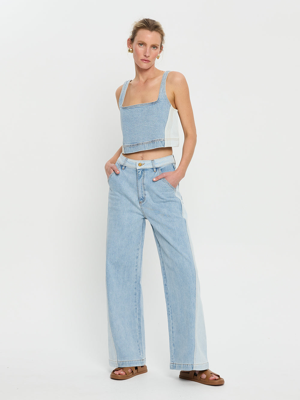 KIvari Carla Denim Jean | Two Tone Wash