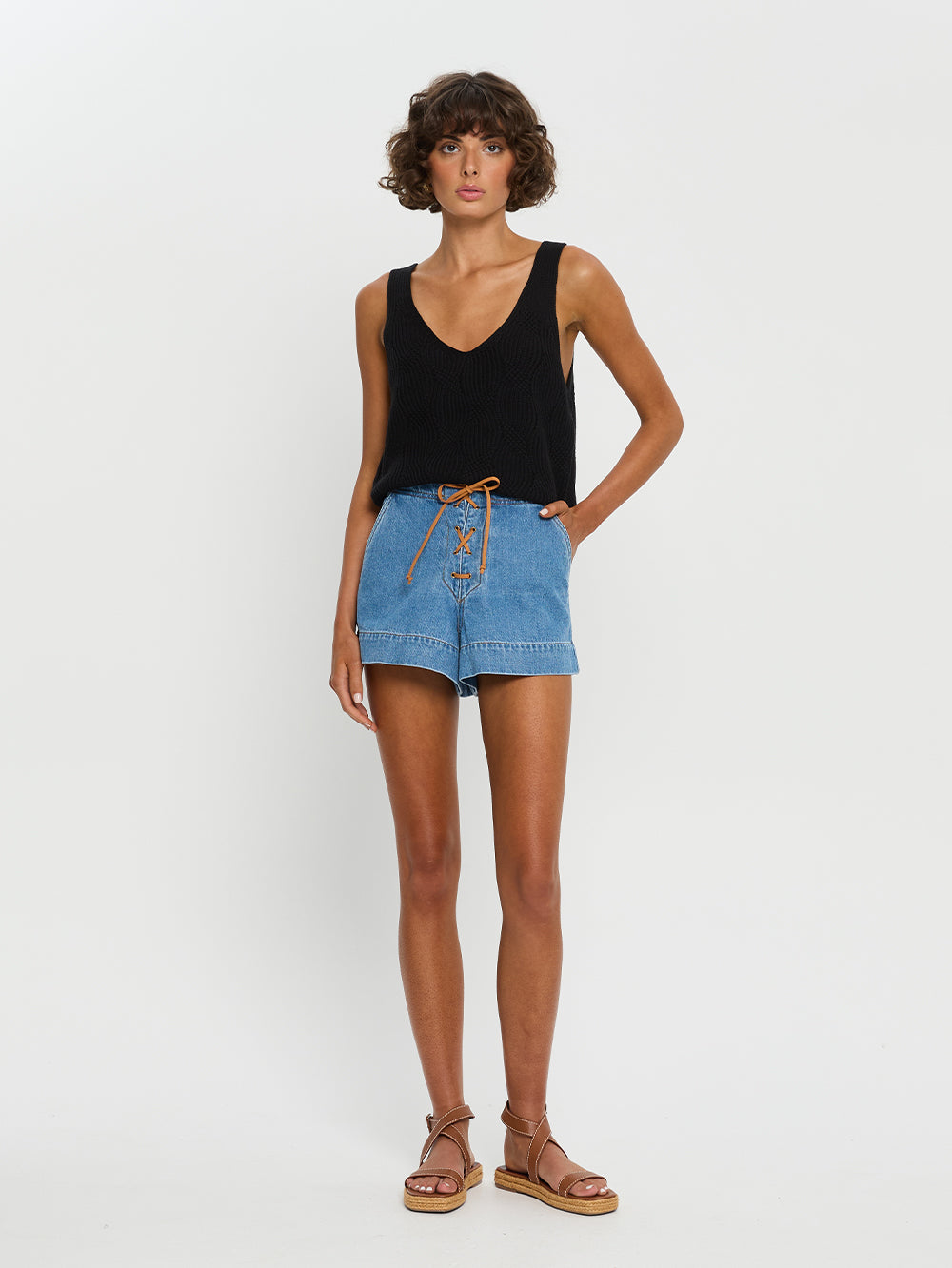 Kivari Willow Denim Short | Blue