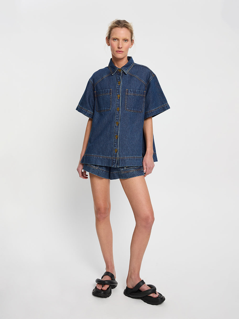 Kivari Paloma Shirt | Indigo