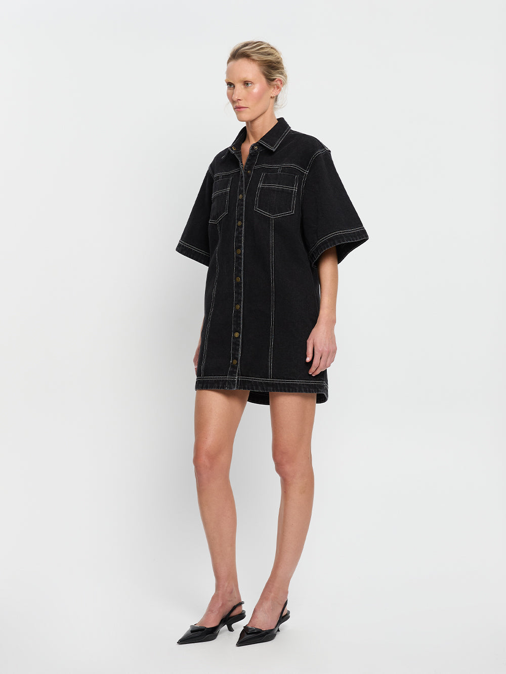 Kivari Rowyn Shirt Dress | Black