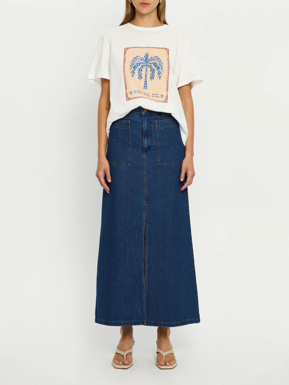 Kivari Dani Skirt | Indigo Blue