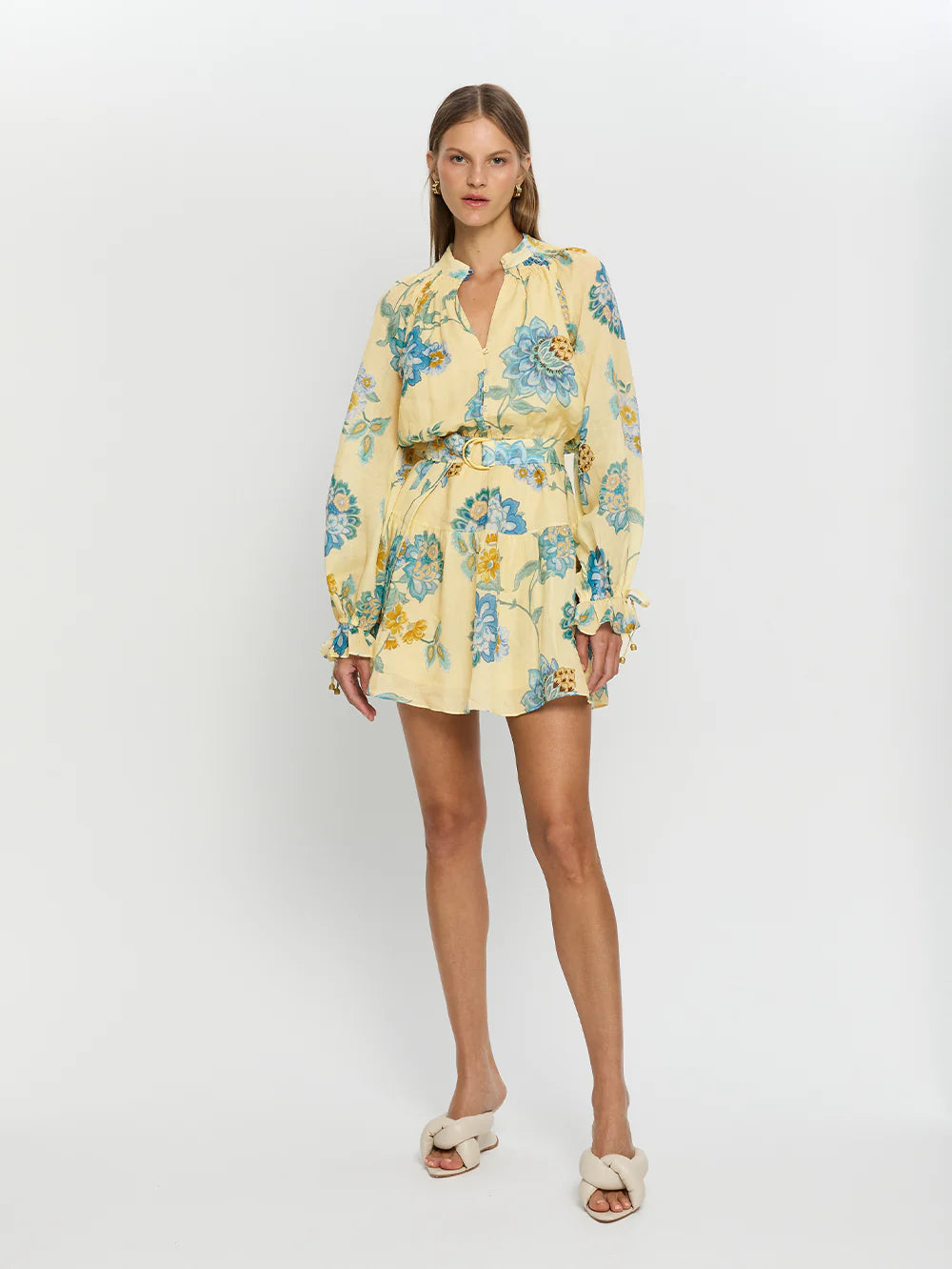 Kivari Giselle Blouson Sleeve Mini Dress