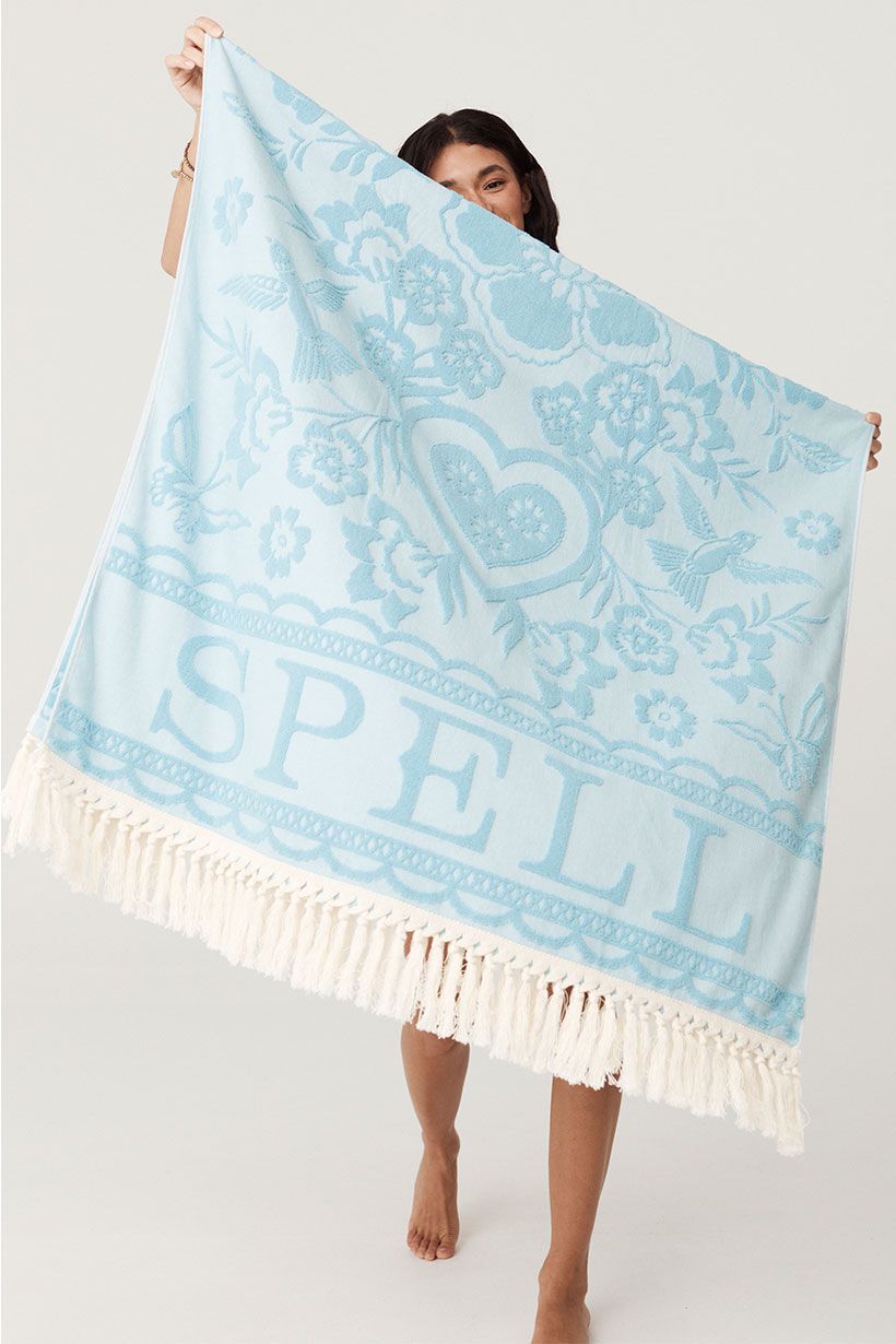 Spell Love Note Towel | Sky