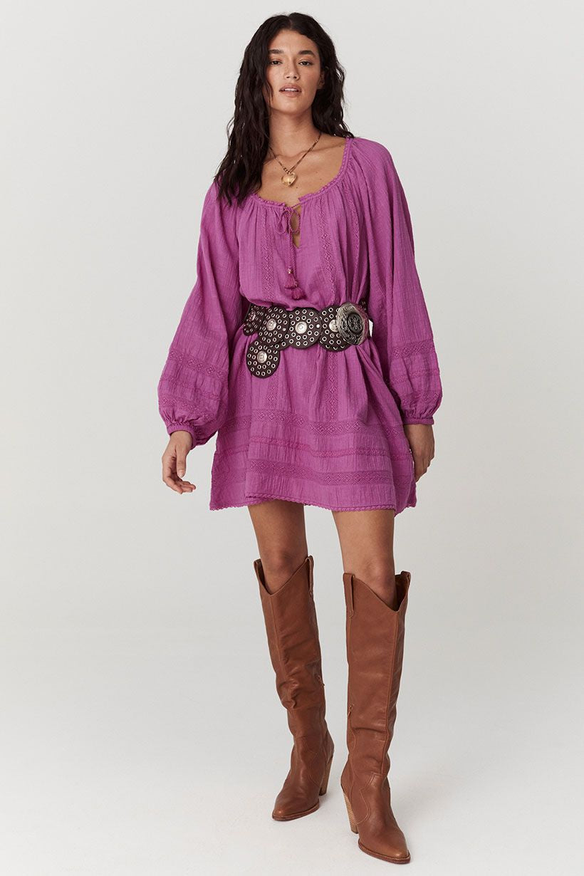 Spell Serendipity Lace Tunic Dress | Orchid