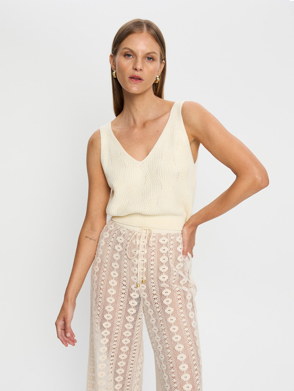 Kivari Aloe Knit Cami | Natural